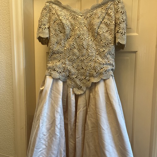 Vintage Wedding Dress / stag / drag / ball gown / hen 14/16 (252) gold / champag - Picture 2 of 7