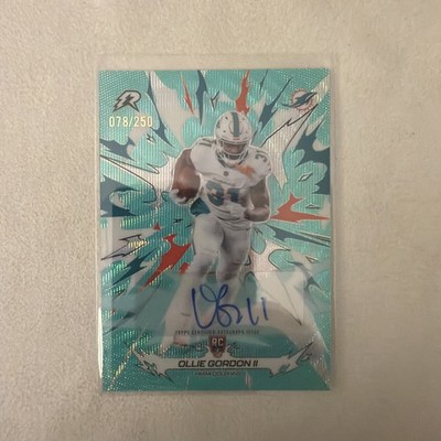 2025 Topps Resurgence Ollie Gordon II #154 Aqua Surge Auto 078/250 Color Match 