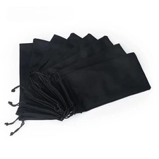 10 Pcs Soft Waterproof Sunglasses Bag Drawstring Microfiber Dust Proof Pouch Poc
