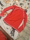 Red Unisex Rash Guard Long Sleeve Sz Med — photo 3