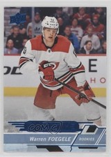 2018-19 Upper Deck Overtime Rookies Blue Foil Warren Foegele #166 s9v