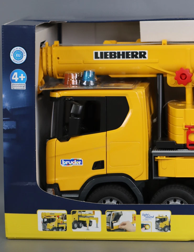 Camión grúa Bruder 1/16 Scania Super Liebherr - Edad 2-4 años, 5-7 años Foto 3 de 4