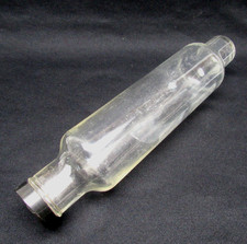 Vintage Glass Rolling Pin 13&rdquo; Hollow fillable baking Kitchen Gadget