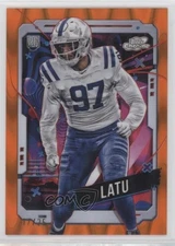 2024 Cosmic Chrome Rookies Orange Galactic Refractor /25 Laiatu Latu Rookie RC
