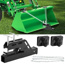 Bolt on Clamp on Trailer Hitch for Tractor Bucket Attachments with 3/8" Bolt ...