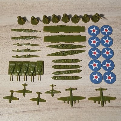 Axis & Allies 1941 Replacement Parts USA 42 Pieces & Markers 2012 Board Game