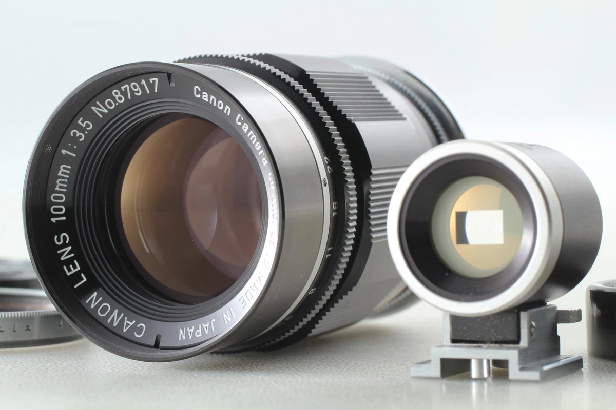 Canon Lens 100mm f/2 LTM L39（ライカマウント） Canon LTM Leica Mount 100mm F2 Black Lens [EXC-]