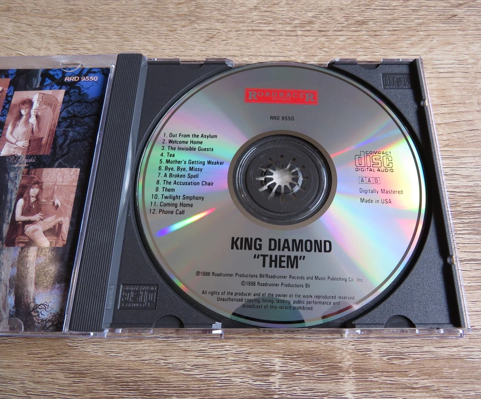 King Diamond - "Them" CD 1ST US PRESS 1988 Mercyful Fate Judas Priest Candlemass Foto 3 de 4