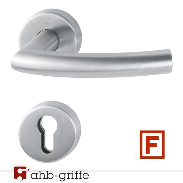 Hoppe Feuerschutz-TüRgriff Trondheim Rosette Sertos® Edelstahl Matt Pz-image