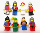 Lego Vintage Castle Minifigures 1980s-part numbers listed below