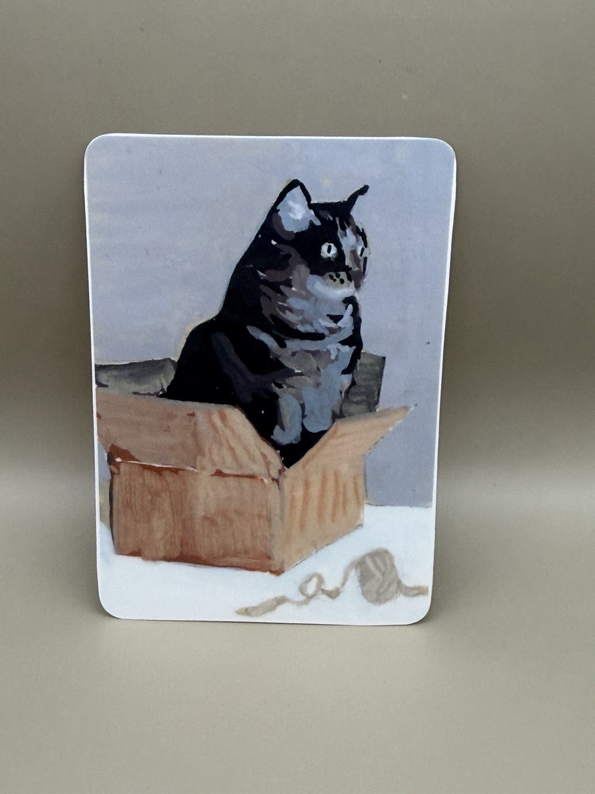 Cat Sticker – 3 Inch Vinyl Cat In A Box – Cute Animal Sticker