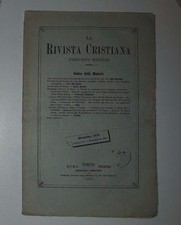 La rivista cristiana periodico Dicembre 1879 fasc 12 a 7 dir. Emilio Comba