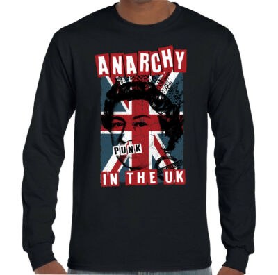 Anarchie Im Vereinigten Königreich Herren Punk Rock T-Shirt Union Jack Clash