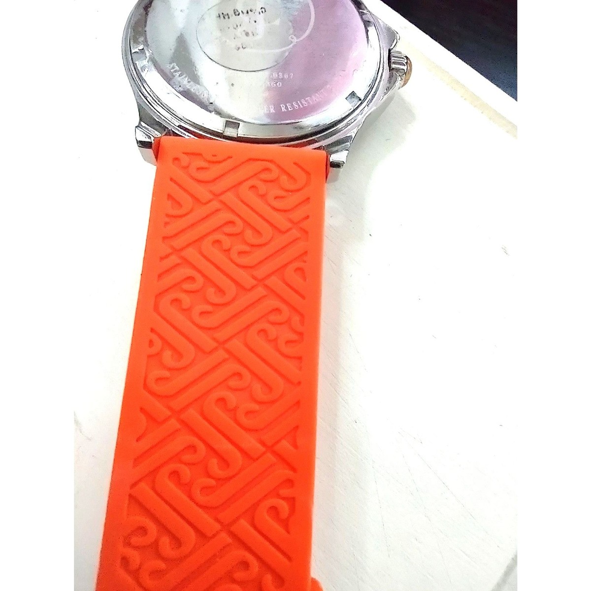 Juicy Couture Orange Watch with Orange Silicone Watch Band 