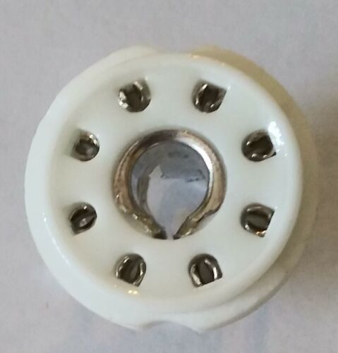 loctal 8 pin  tube socket 10 pcs ceramic w/o bracket - Picture 1 of 2