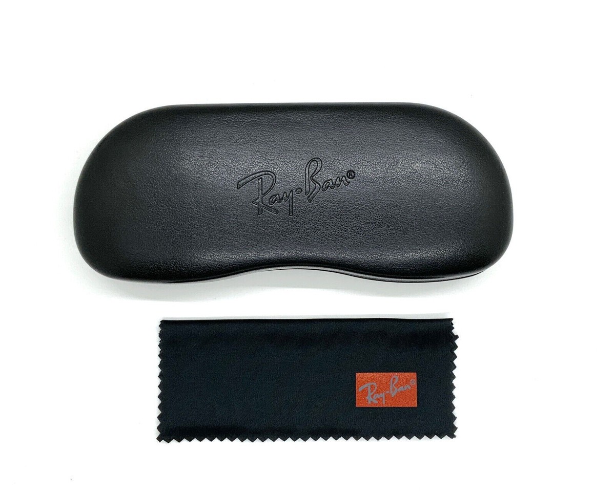 Ray-Ban Black Hard Shell Sunglasses Case Clamshell Eyewear Protector Logo Case Ray-Ban Sunglasses Case Black Clamshell Hard Protective w  main image 2