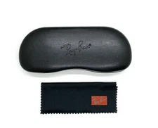 Ray-Ban New Authentic Black Hard Clamshell Eyeglasses Case