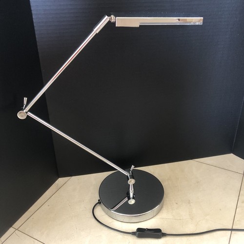 Lite Source Halotech 29-Inch LED Chrome Silver Desk Lamp Articulating Modern - Picture 8 of 21