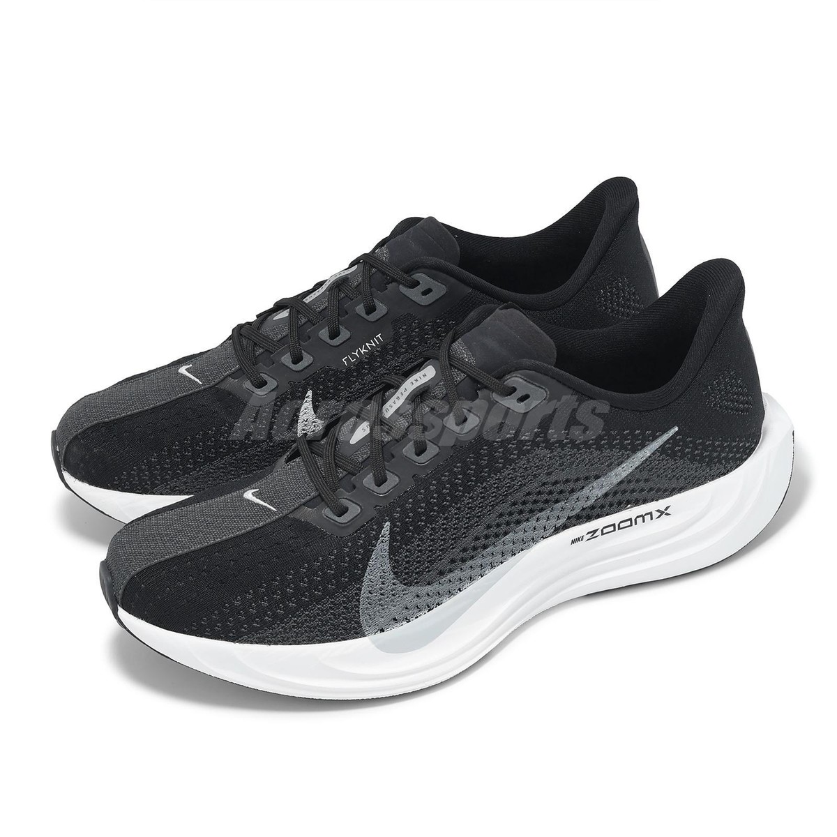 Nike Pegasus Plus Black Pure Platinum Men Running Jogging Shoes