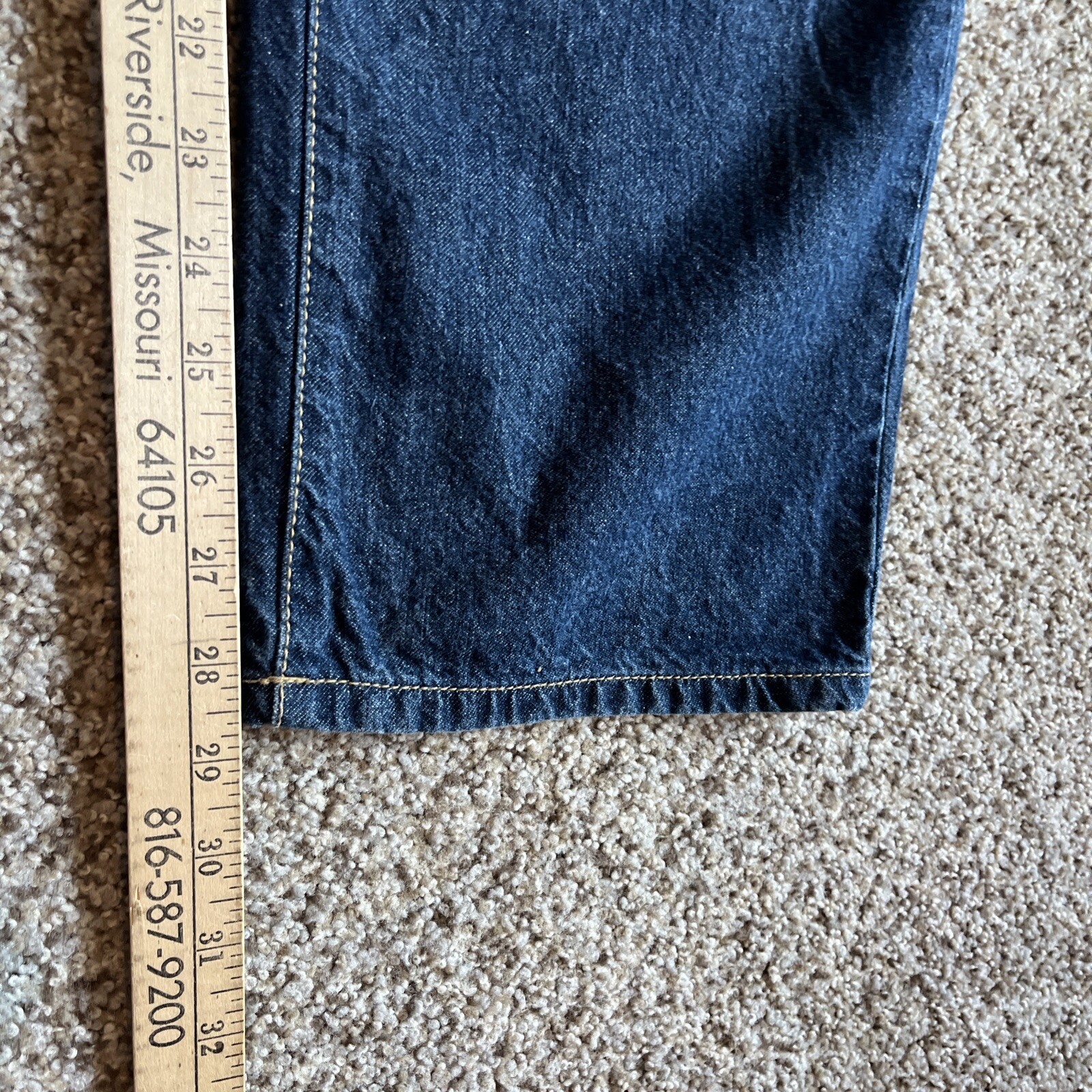 Polo Ralph Lauren Jeans Youth Boys 20H (32 X 28.5) Straight Leg Dark Wash - View 8