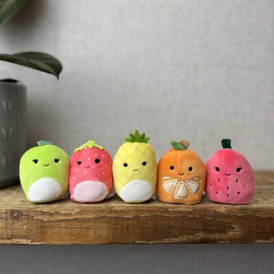 Squishmallow Squishville - Fruit Squad, Apfel, Melone, Ananas etc. 2 Zoll