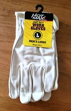 Men's Hot Max Leather - Light-Duty - Work - Driving Gloves: Large (1 Pair)
