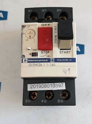 Telemecanique Motorschutzschalter SQUARE D GV2ME06 1-1.6A IEC 947.2, 947.4.1