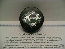 Nolan Foote Autographed Signed 2019 Draft Puck NHL COA Tampa Bay Lightning NICE!