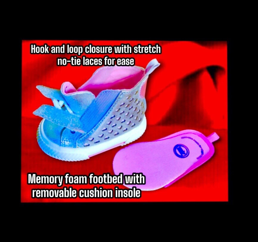 WN Bebé Infantil Niña Zapatilla Alta Botín: TALLA 2, Plateado, Corazones, Espuma con Memoria Foto 3 de 4