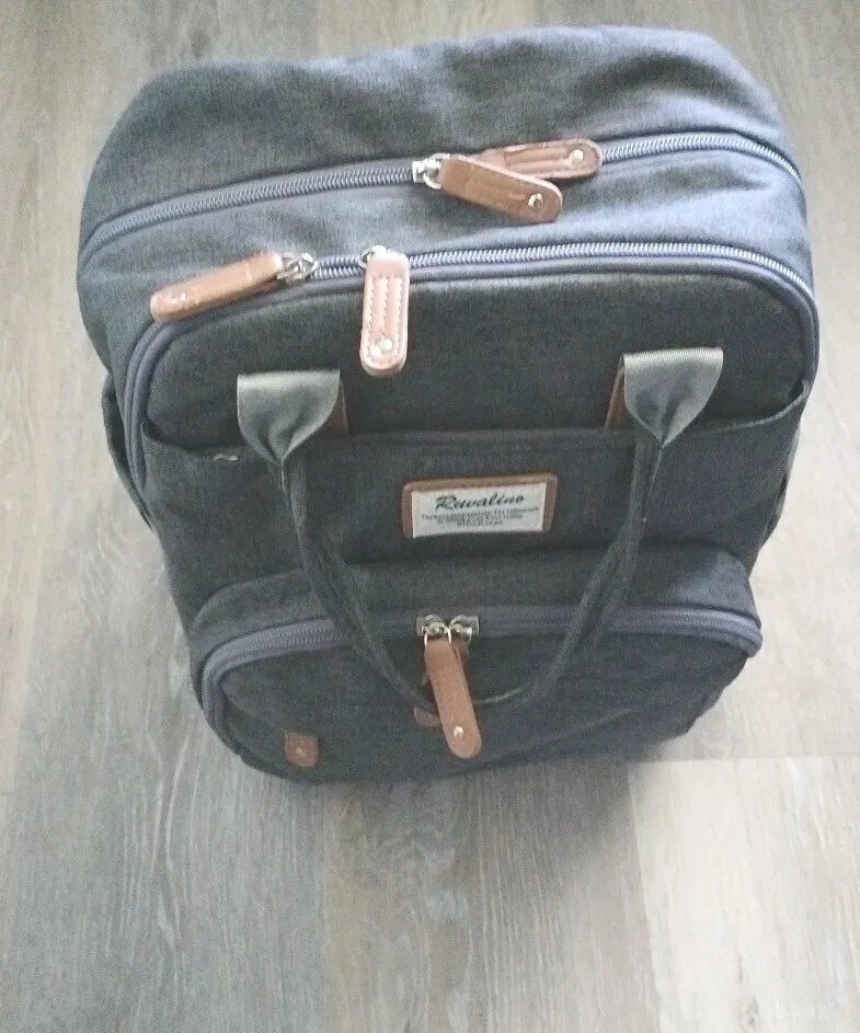 Mochila Bolsa Pañales, Mochila de Viaje Multifunción RUVALINO Gris Foto 2 de 4