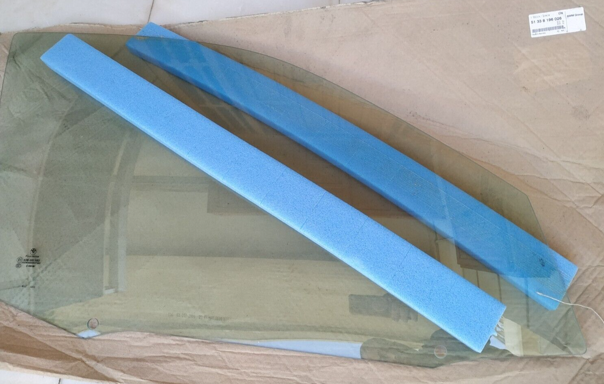 BMW E46 door window front right green SEDAN !NEW! GENUINE