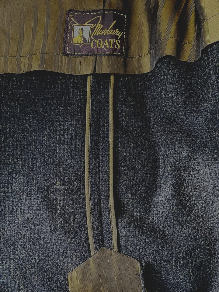 Abrigo de Lana Mancha ATOMIC De Colección Años 50 Abrigo Hollywood Ivy Trad MCM Rockabilly Foto 4 de 4