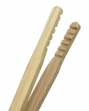 8" Bamboo Tweezers Jewelry Making Textured Grip Pickling Solution Tongs