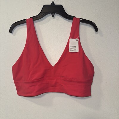 Lululemon Align V-Neck Bra Light Support, A/B or C/D lipgloss size 14