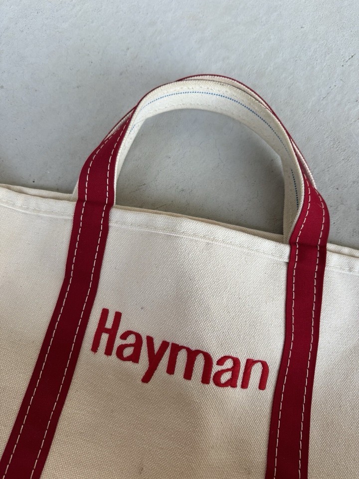 Vintage 80’s LL Bean Boat & Tote Large Canvas Red Bag Freeport USA eBay