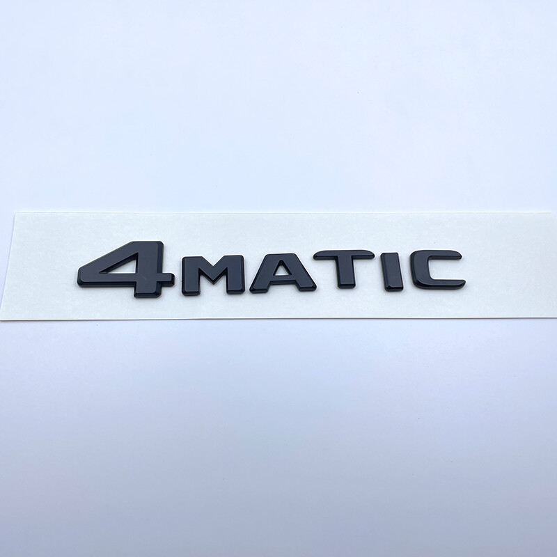 4MATIC Emblem Black 2017+ Trunk Tailgate Lid Badge For Mercedes Benz AMG GLC GLE