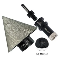 3pcs Diamond Core Drill Bit 3/4  & 2" Milling Porcelain Tile Marble Hole Saw Set