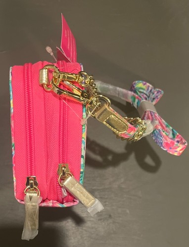 NWT Disney Parks Collection Lilly Pulitzer Crossbody Bag Purse Pink Floral Ltd - Picture 5 of 23