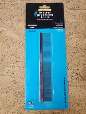 Master Grooming Tools 7 1/2" FINE COARSE Greyhound COMB Pet Grooming Chrome 