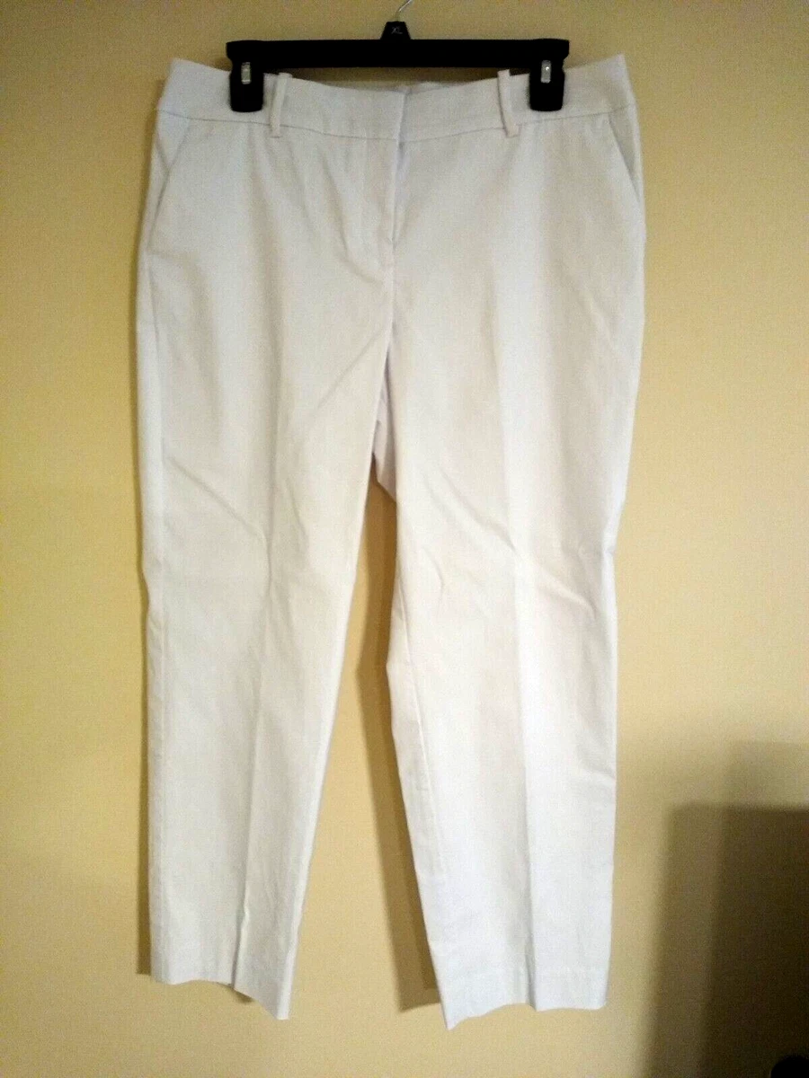 Worthington Modern Fit Cropped Capri Pants Size 10P White (CT011K)