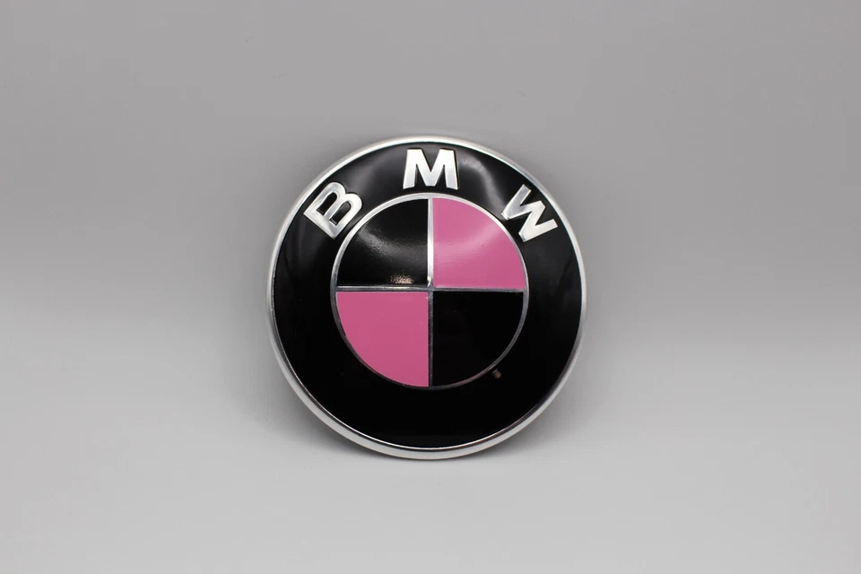 Pegatinas superpuestas emblema negro y rosa para BMW 525xi 525Li 520Li 523Li 528Li Foto 2 de 4