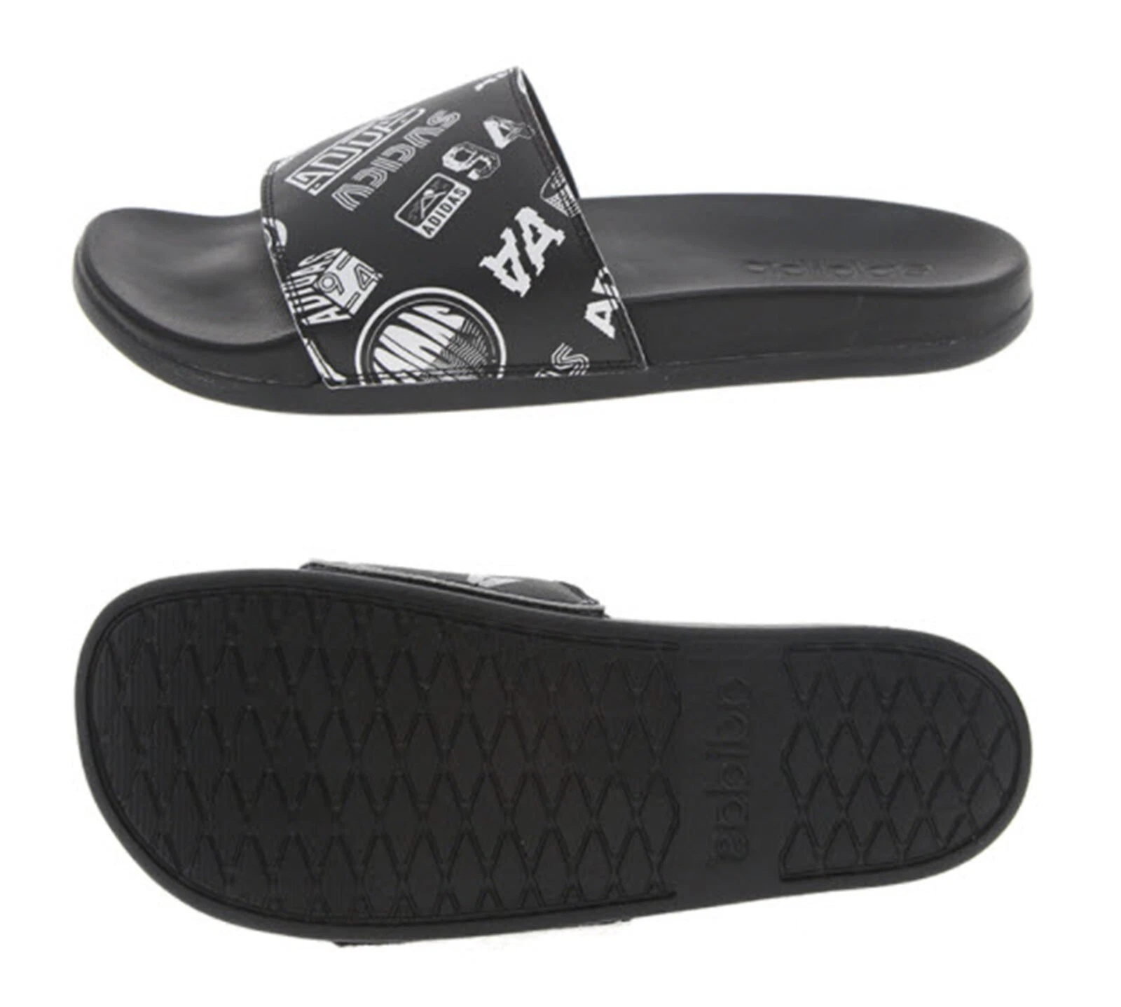 Sandali casual Adidas uomo ADILETTE comfort scarpe nere slide flip casual FZ1750