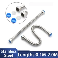 Shower Hose 0.1M - 2M Stainless Steel 304 Flexible Shower Bathroom Pipe 16 Bar