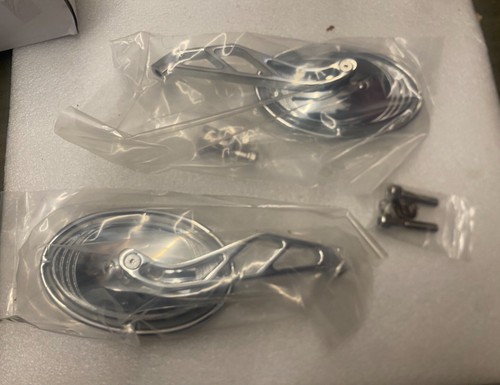Set (2) Emgo 20-95200 Tint Convex Blue Tinted Oval Lens for Harley Davidson NEW - Picture 2 of 6