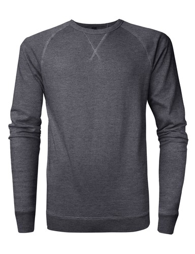 Mens Crew Neck Sweatshirt Solid Cotton FRENCH TERRY Fleece T Shirts Tee Casual - Picture 9 of 50