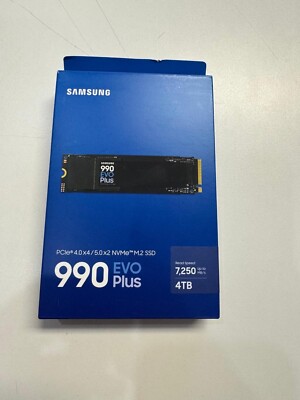 New Samsung 990 EVO Plus MZ-V9S4T0 4 TB Solid State Drive M.2 PCI Express NVMe