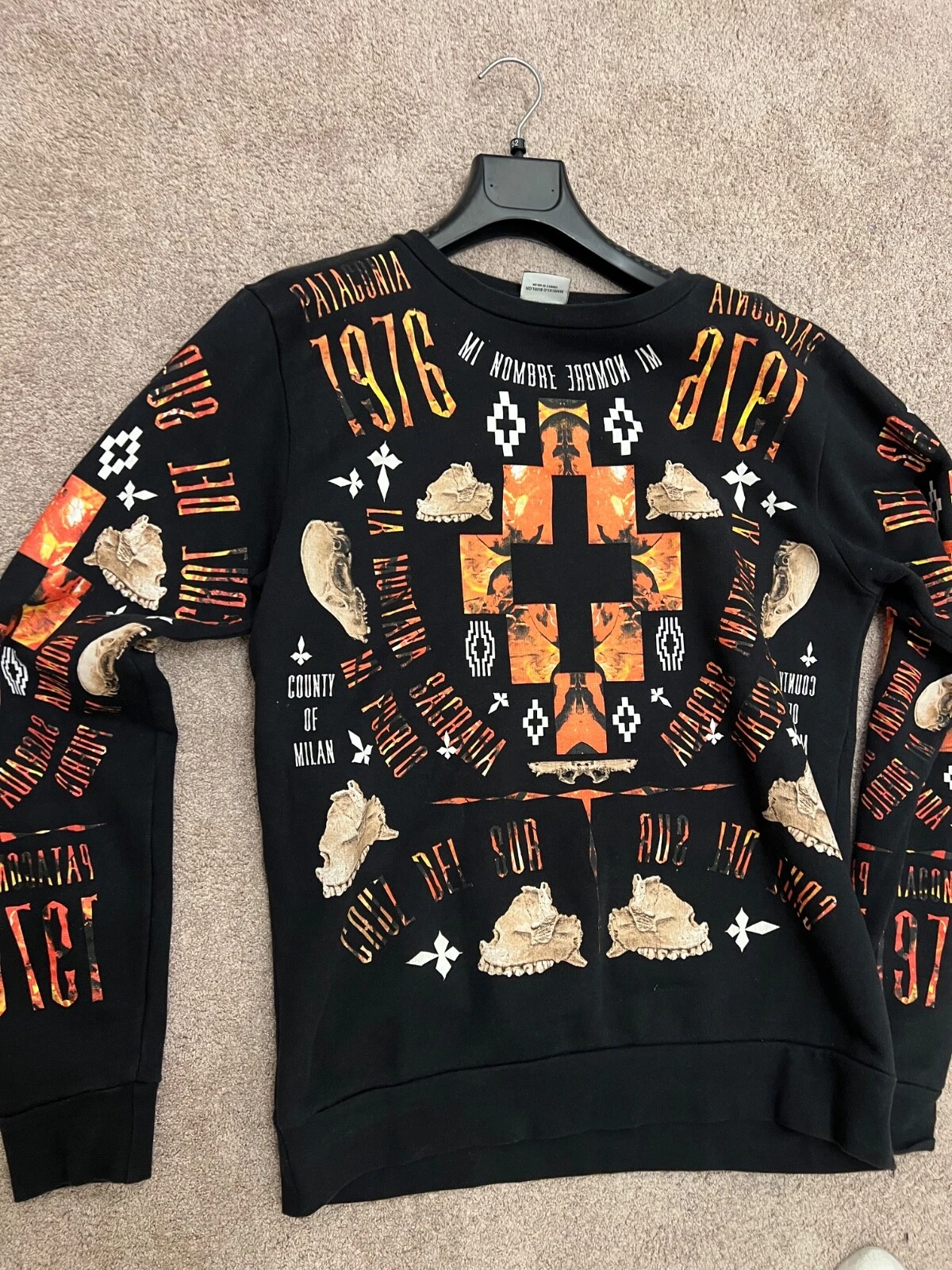 felpa sweatshirt Marcelo Burlon S *very rare* cristiano ronaldo Cr7