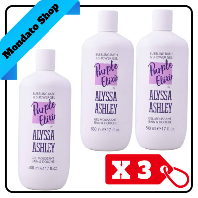 ALYSSA PURPLE ELIXIR SHOWER GEL 500 ml BLUMALER UND ZARTER DUFT (X3)