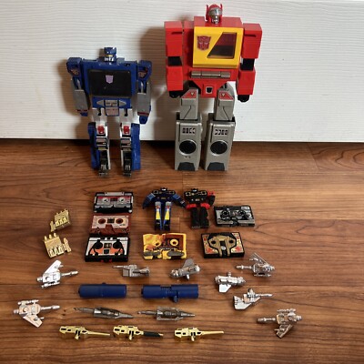 Vintage G1 Transformers Soundwave Blaster Cassette Lot