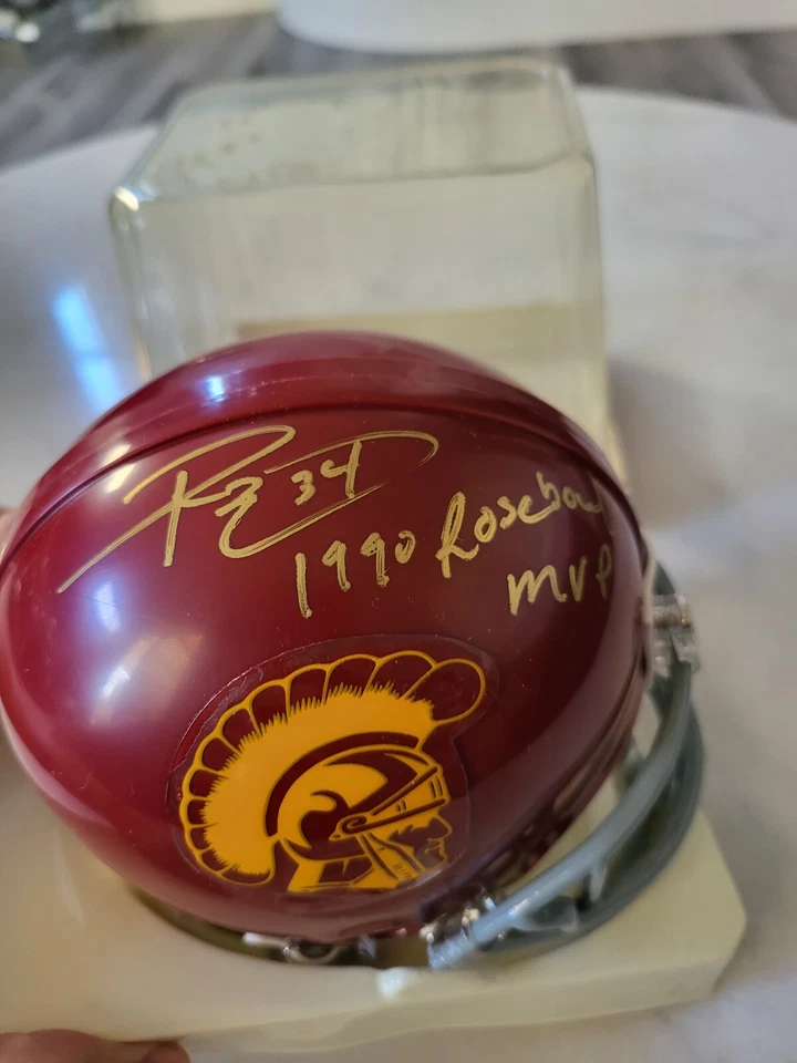 Ricky Ervins Autographed/Signed Mini Helmet JSA COA USC Trojans C - Image 2 of 4